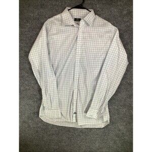 EUC Holland & Sherry Bespoke White Custom Cotton Dress Shirt USA Made XL